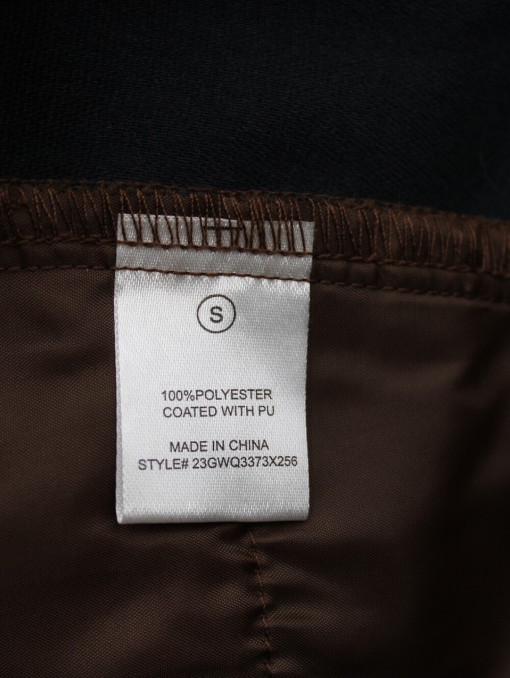 Fashion Nova Brown Faux Leather Cargo Pants Wide Leg Utility Size Small - Picture 8 of 8